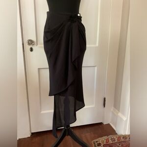 Emanuel Ungaro runway asymmetrical skirt